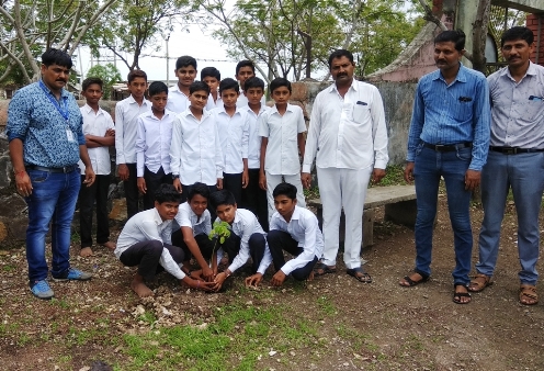 નોંઘણવદર ગામે બેન્ક દ્વારા વૃક્ષારોપણ