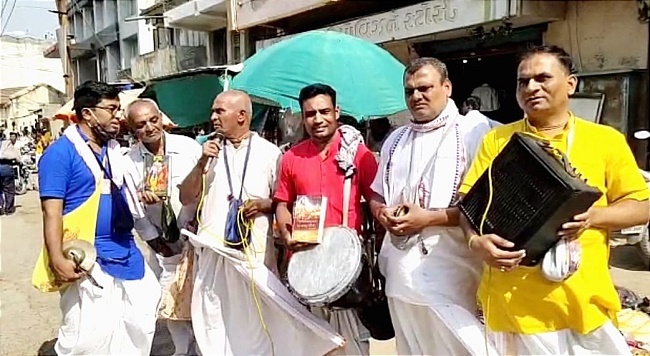 સિહોરમાં કૃષ્ણ ભક્તો દ્વારા કૃષ્ણ સંકીર્તન