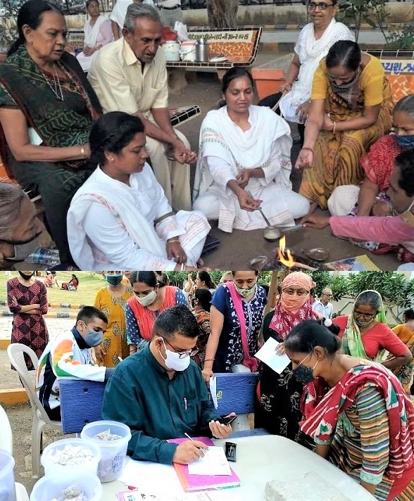 ભાવનગરમાં યોગ યજ્ઞ સાથે આયુર્વેદ સારવાર દવાનો લાભ મળ્યો