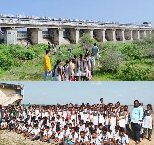 વાળુકડ શાળાનો પગપાળા પ્રવાસ